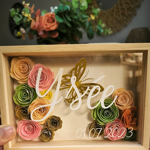 Cadre fleuri 13 cm x 18 cm