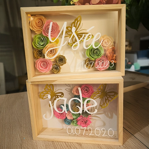 Cadre fleuri 13 cm x 18 cm