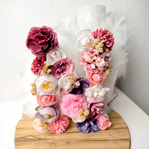 Lettres fleuries LED