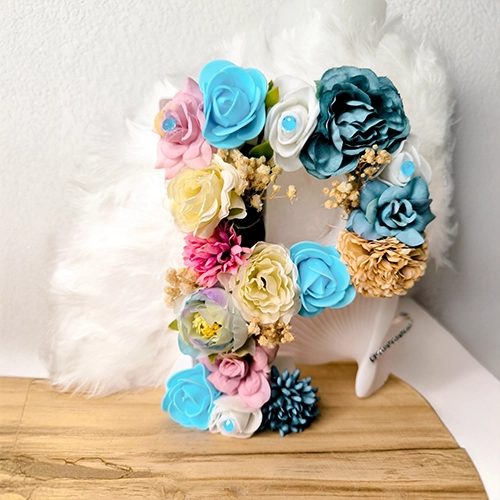 Lettres fleuries LED