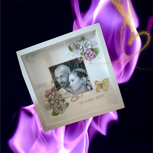 Souvenir mariage douce fleurs