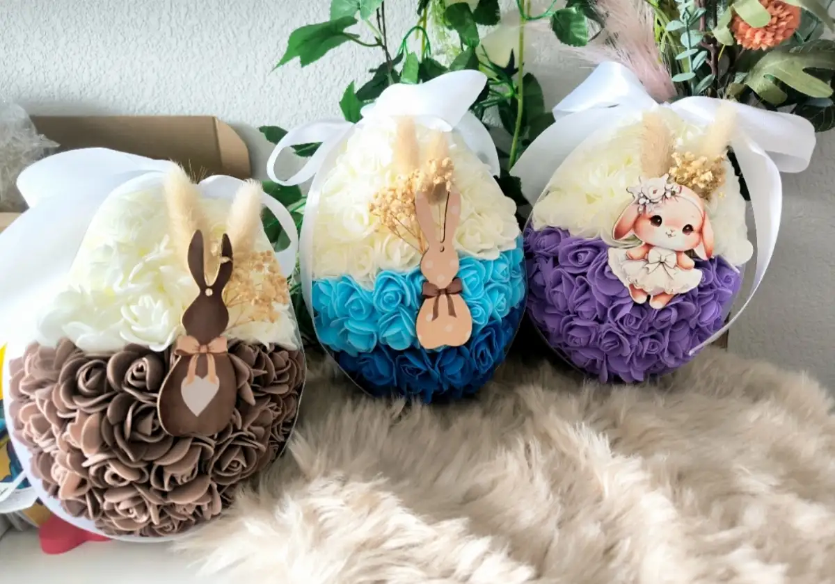 Oeuf Floral taille S